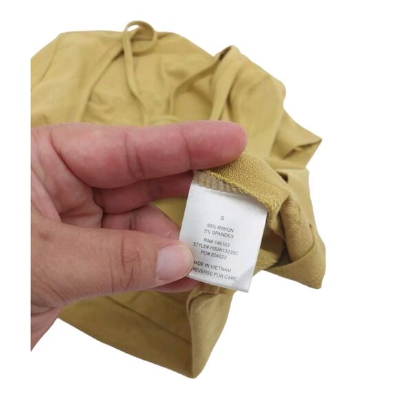 Hippie Rose Criss-Cross T-Shirt Juniors Size S Bold Green Short Sleeve Pullover - Picture 11 of 11